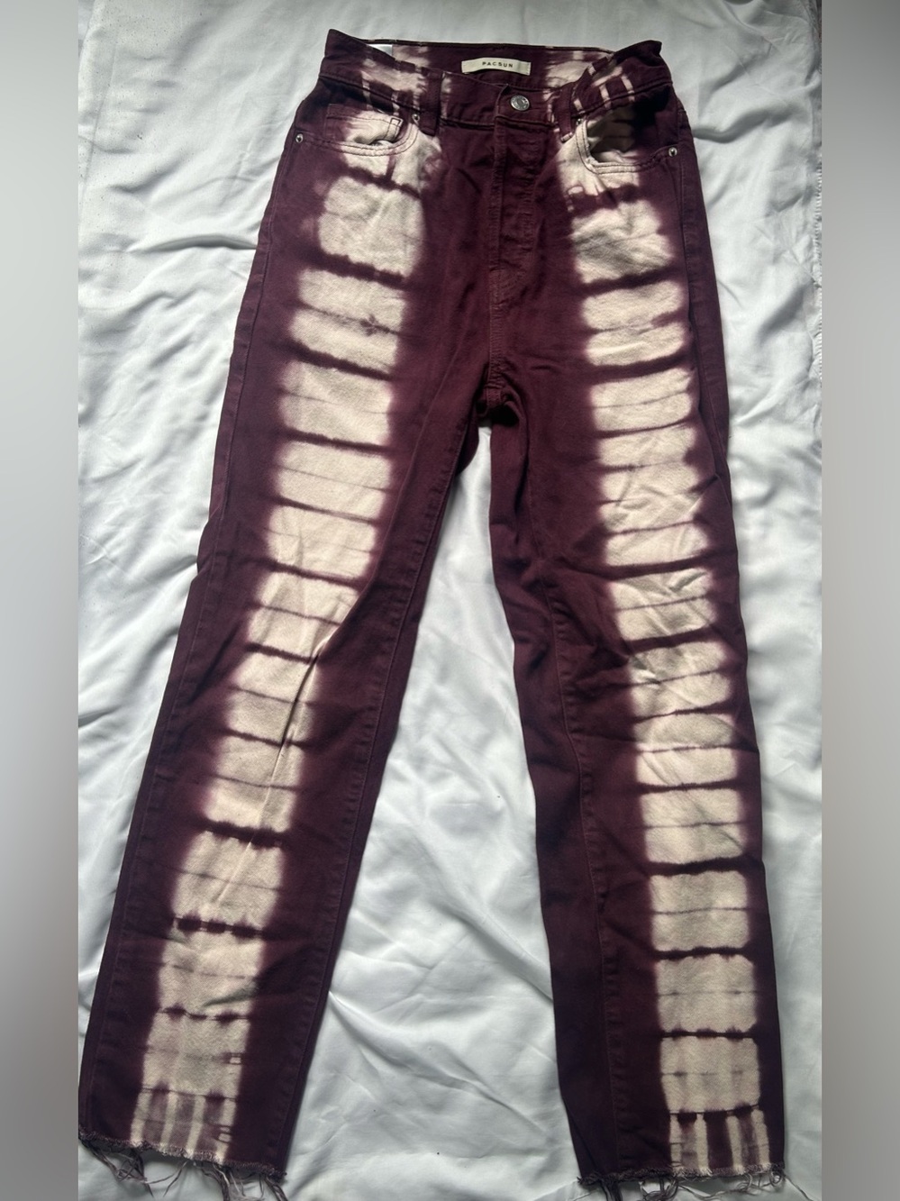Tie-Dye Purple & White Women’s Jeans